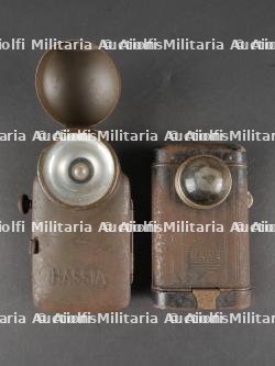 Lot de 2 lampes de poche Wehrmacht. Set of 2 Wehrmacht flashlights