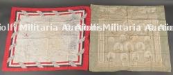 Lot de deux mouchoirs patriotiques allemands. Pair of German Patriotic Handkerchiefs