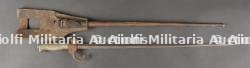 Epée-baïonnette 1886 avec marquage T.I. sur le pommeau et porte-fourreau cuir. 1886 Sword Bayonet with T.I. Mark on Pommel and Leather Scabbard Holder — photo 3