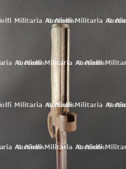 Epée-baïonnette 1886 avec marquage T.I. sur le pommeau et porte-fourreau cuir. 1886 Sword Bayonet with T.I. Mark on Pommel and Leather Scabbard Holder — miniature 9