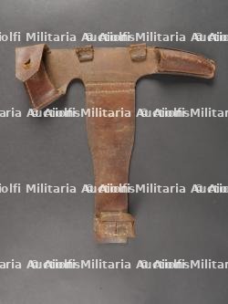Pic hache allemand avec son harnais cuir. German Pickaxe with Leather Harness — photo 4