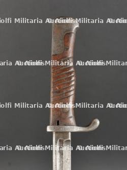 Baïonnette S98 alter Art du JR133 saxon avec fourreau fer. S98 “Alter Art” Bayonet, JR133 Saxon Regiment, with Steel Scabbard — miniature 4