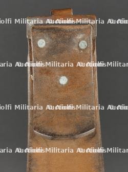 Ceinturon allemand M1895 riveté avec boucle prussienne. German M1895 Leather Belt with Prussian Buckle, Riveted Construction — miniature 3