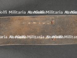 Ceinturon allemand M1895 riveté avec boucle prussienne. German M1895 Leather Belt with Prussian Buckle, Riveted Construction — miniature 7