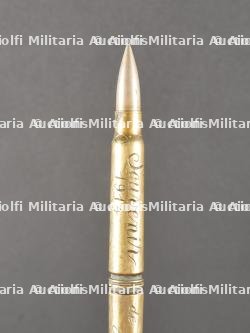 Plumier et crayon plume artisanat de tranchées français. French Trench Art Pencil Case and Fountain Pen — miniature 11