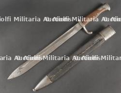 Baïonnette allemande 98-05 fourreau cuir. German Bayonet 98/05 with Leather Scabbard