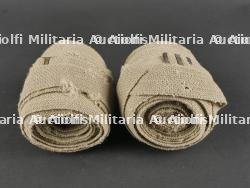 Paire de bandes molletières feldgrau. Pair of Field-Grey Puttees