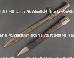 Baïonnette allemande 98-05 fourreau cuir. German Bayonet 98/05 with Leather Scabbard — miniature 2