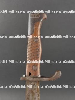Baïonnette allemande 98-05 fourreau cuir. German Bayonet 98/05 with Leather Scabbard — miniature 6