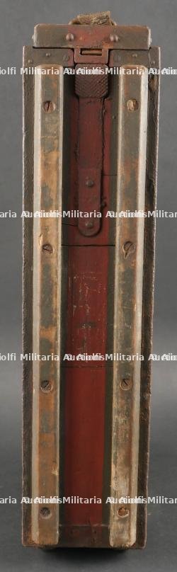 Caisse pour bandes de mitrailleuse française Hotchkiss régimentée au 122e Territorial. French Hotchkiss Machine Gun Belt Box, Marked 122nd Territorial Regiment — photo 3