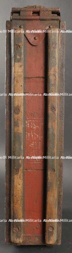 Caisse pour bandes de mitrailleuse française Hotchkiss régimentée au 122e Territorial. French Hotchkiss Machine Gun Belt Box, Marked 122nd Territorial Regiment — photo 7