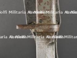 Baïonnette ersatz allemande fourreau FAG feldgrau. German Ersatz Bayonet with Field-Grey FAG Scabbard — photo 14
