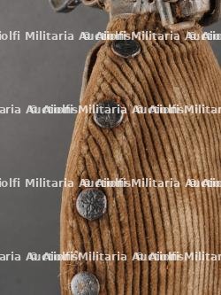 Bidon allemand ersatz avec housse en velours cotelé. German Ersatz Canteen with Corduroy Cover — miniature 6