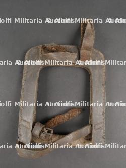 Porte pelle allemand avec pelle droite. German Entrenching Tool with Straight Blade and Carrier — miniature 12