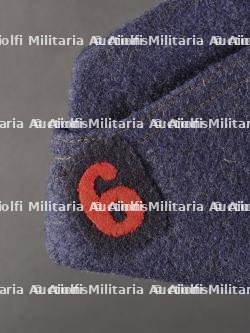 Bonnet de police Mle 1891 gris de fer bleuté du 6e RI. Model 1891 Side Cap, Iron Blue-Grey, 6th Infantry Regiment — photo 4