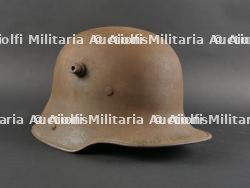 Casque allemand Stahlhelm M1916 avec sa jugulaire. German M1916 Stahlhelm with Chinstrap — photo 2