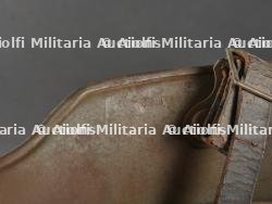 Casque allemand Stahlhelm M1916 avec sa jugulaire. German M1916 Stahlhelm with Chinstrap — miniature 14