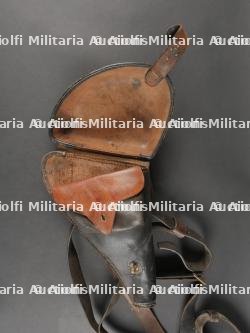 Etui jambon de révolver d'ordonnance modèle 1892 avec ceinture et bretelle. Model 1892 Service Revolver Holster with Belt and Strap — miniature 9
