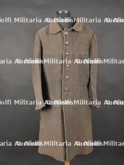 Capote française Poiret 2e type en drap gris. French Poiret Greatcoat, 2nd Type, Grey Cloth