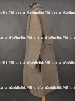 Capote française Poiret 2e type en drap gris. French Poiret Greatcoat, 2nd Type, Grey Cloth — miniature 6