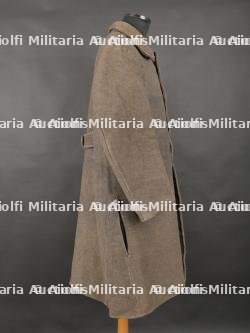 Capote française Poiret 2e type en drap gris. French Poiret Greatcoat, 2nd Type, Grey Cloth — miniature 17