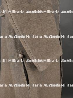 Capote française Poiret 2e type en drap gris. French Poiret Greatcoat, 2nd Type, Grey Cloth — miniature 18