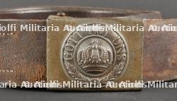Ceinturon allemand M1915 avec boucle prussienne. German Belt M1915 with Prussian Buckle — miniature 2