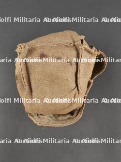 Pochette allemande en toile pour cartouche filtrante anti-gaz. German Canvas Pouch for Gas Mask Filter Cartridge — photo 3
