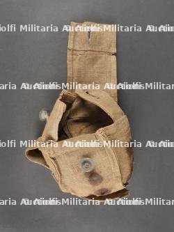 Pochette allemande en toile pour cartouche filtrante anti-gaz. German Canvas Pouch for Gas Mask Filter Cartridge — photo 7