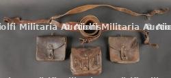 Brelage français cuir marron riveté. Brown Leather French Equipment Harness, Riveted Construction