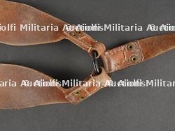 Brelage français cuir marron. Brown Leather French Equipment Harness — miniature 5