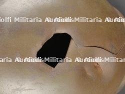 Casque allemand Stahlhelm M1916 avec impact. German M1916 Stahlhelm with Impact — miniature 7