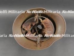 Casque allemand Stahlhelm M1916 avec impact. German M1916 Stahlhelm with Impact — miniature 9