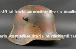 Casque allemand Stahlhelm M1916 camouflé. German M1916 Camouflaged Stahlhelm — miniature 2