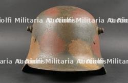 Casque allemand Stahlhelm M1916 camouflé. German M1916 Camouflaged Stahlhelm — miniature 3
