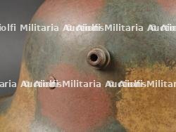 Casque allemand Stahlhelm M1916 camouflé. German M1916 Camouflaged Stahlhelm — photo 4