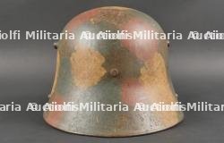 Casque allemand Stahlhelm M1916 camouflé. German M1916 Camouflaged Stahlhelm — photo 6