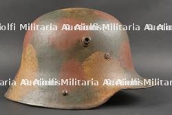 Casque allemand Stahlhelm M1916 camouflé. German M1916 Camouflaged Stahlhelm — photo 8