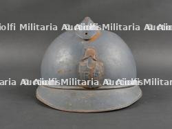 Casque Adrian avec impact et pipe du sous-lieutenant Paul Delsarte du 4e Génie tombé à Verdun. Adrian Helmet with Impact and Pipe of Second Lieutenant Paul Delsarte, 4th Engineers, Fallen at Verdun — miniature 4