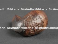 Casque Adrian avec impact et pipe du sous-lieutenant Paul Delsarte du 4e Génie tombé à Verdun. Adrian Helmet with Impact and Pipe of Second Lieutenant Paul Delsarte, 4th Engineers, Fallen at Verdun — photo 20
