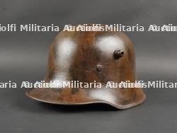 Casque allemand Stahlhelm M1918 camouflé. German M1918 Camouflaged Stahlhelm