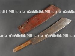 Machette de Tirailleur français 1918 avec son étui cuir. French Tirailleur Machete 1918 with Leather Scabbard