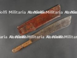 Machette de Tirailleur français 1918 avec son étui cuir. French Tirailleur Machete 1918 with Leather Scabbard — miniature 2