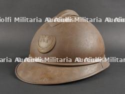 Casque Adrian M1915 moutarde des troupes d'Afrique. Adrian Helmet M1915, Mustard Colour, African Troops — photo 1