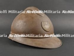 Casque Adrian M1915 moutarde des troupes d'Afrique. Adrian Helmet M1915, Mustard Colour, African Troops — miniature 2