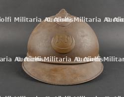 Casque Adrian M1915 moutarde des troupes d'Afrique. Adrian Helmet M1915, Mustard Colour, African Troops — miniature 3