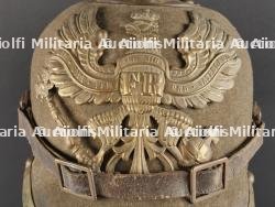 Casque à pointe prussien troupe ersatz en feutre. Prussian Enlisted Man’s Ersatz Felt Pickelhaube — miniature 9