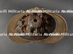 Casque à pointe prussien troupe ersatz en feutre. Prussian Enlisted Man’s Ersatz Felt Pickelhaube — miniature 11