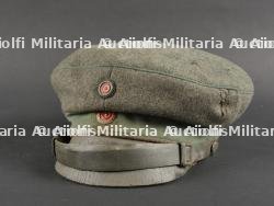 Casquette Badoise Dienstmütze M1917 feldgrau. Baden Dienstmütze M1917 Field-Grey Cap