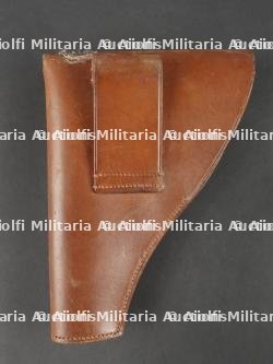 Lot de 3 étuis de revolvers dont 1892 et pistolet automatique. Lot of Three Revolver Holsters including Model 1892 and Automatic Pistol Types — miniature 9